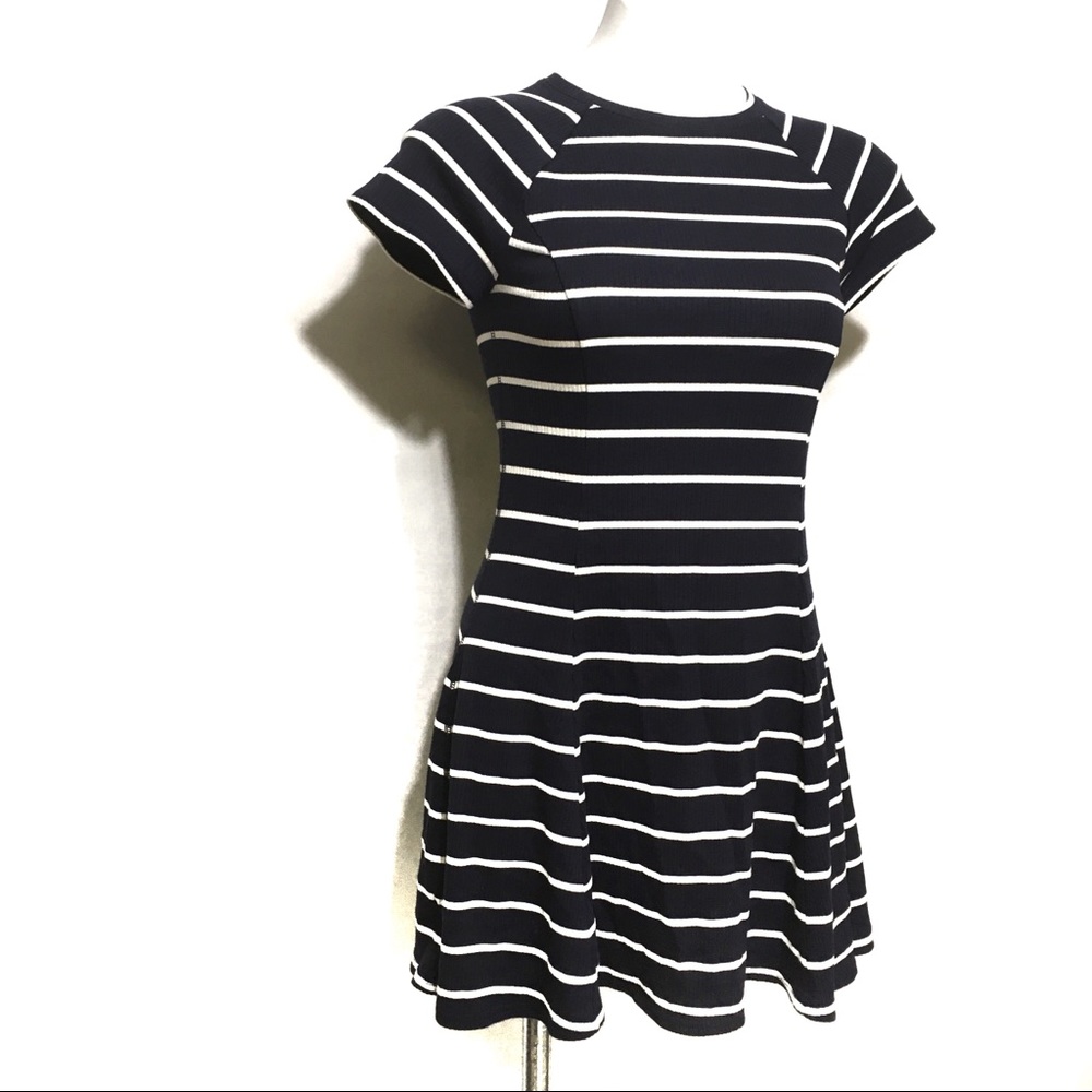 BDG STRIPED RIBBED SHORT SLEEVE DRESS - Picture 3 of 13